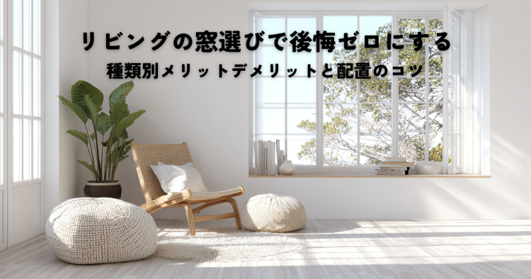 リビングの窓選びで後悔ゼロにする種類別メリットデメリットと配置のコツ